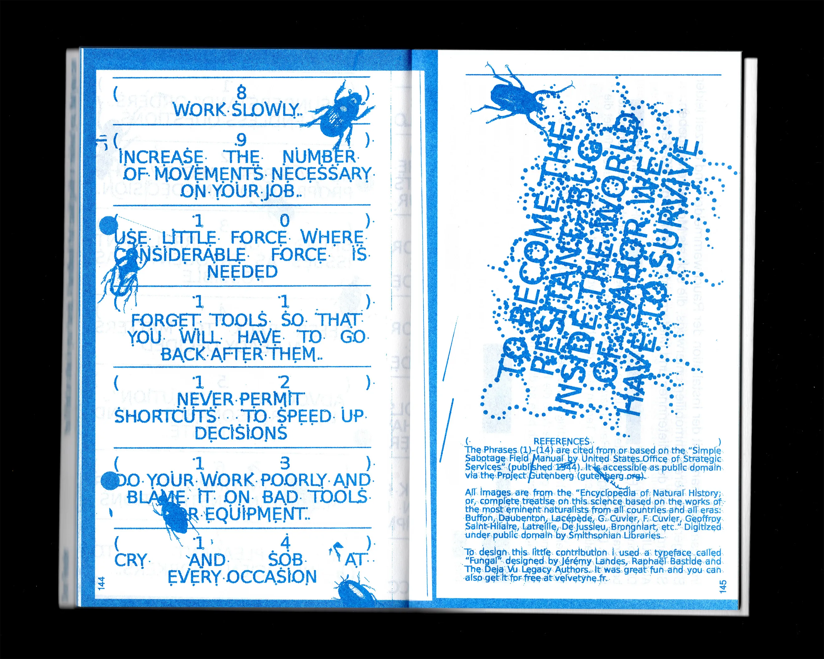Double-page spread of a contribution.